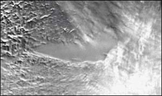Спутниковый снимок озера Восток