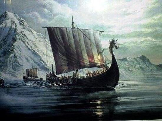 Корабль Викингов.