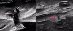 Необъяснимые объекты на поверхности Марса