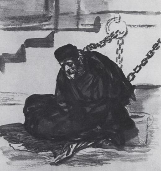 Священник в темнице. Фото: Public Domain