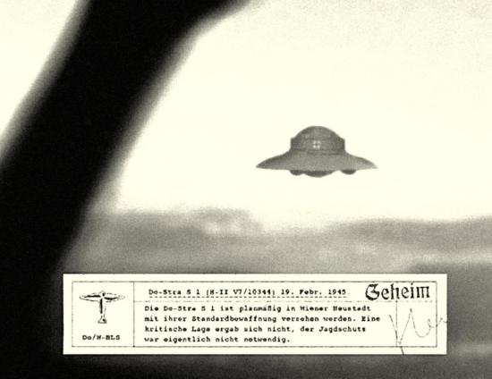 Одна из самых известных поддельных фотографий НЛО, якобы построенного в Германии.