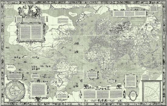Карта мира Меркатора 1569 года