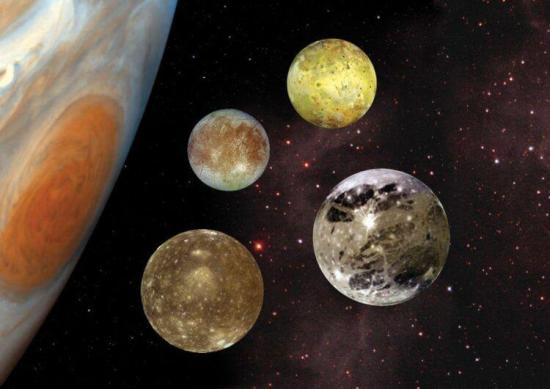 Галилеевы спутники Юпитера: Ганимед, ...