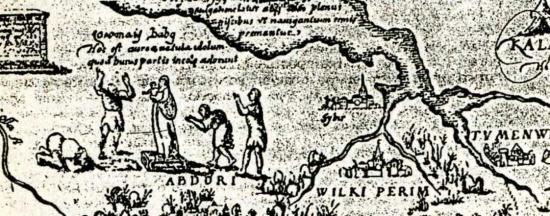 Золотая Баба на карте А. Вида (1542)