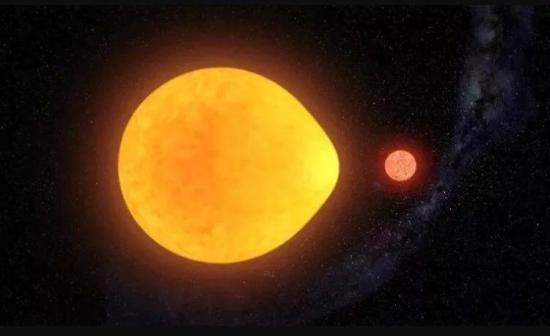 Звезда HD74423 и ее сосед красный карлик