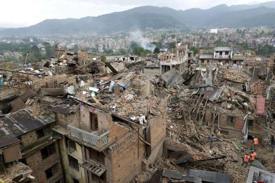 Землетрясение в Непале.