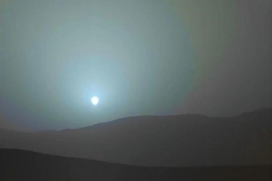 Закат на Марсе.