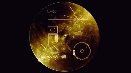 Так выглядит карта, записанная на золотой пластине роботизированных аппаратов «Вояджер-1» и «Вояджер-2»