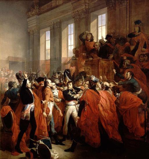 Наполеон во время переворота 18 брюмера.