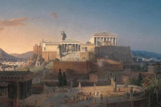 Афинский Акрополь. Лео фон Кленце, 1846 год.