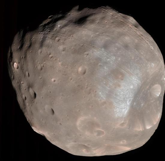 Снимок Фобоса, сделанный аппаратом Mars Reconnaissance Orbiter 23 марта 2008 года.