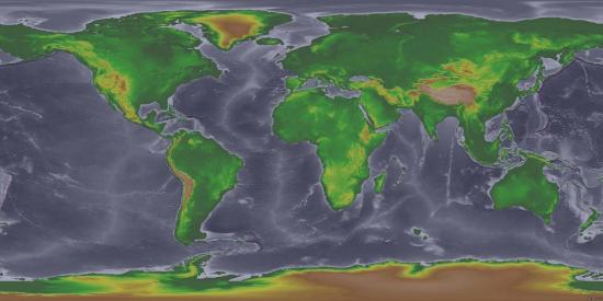 Карта мира 18000 лет назад.