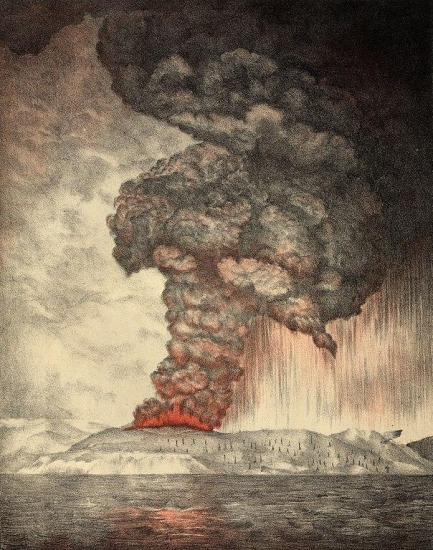 Извержение Кракатау 27 августа 1883 года.