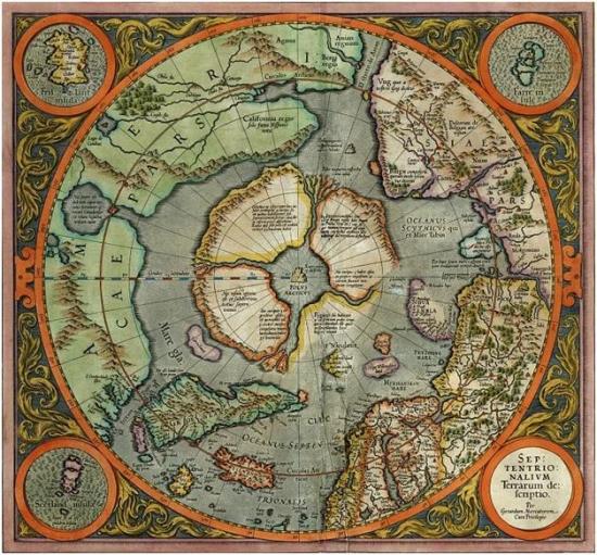 Герард Меркатор - Первая карта Северного полюса.