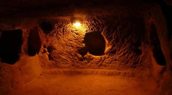 Пример подземного города в Турции.