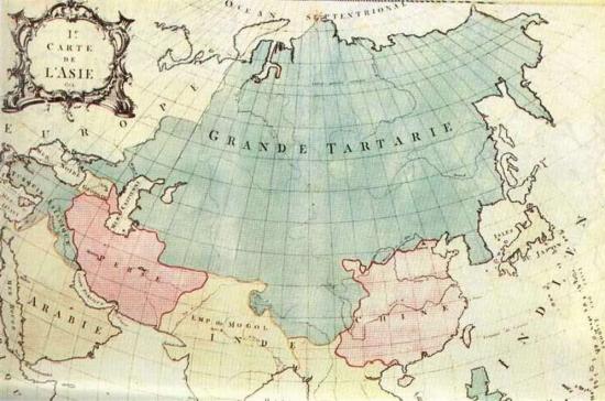 Великая Тартария на средневековой карте.