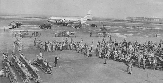 Военный аэропорт Ханеда в 1952 году