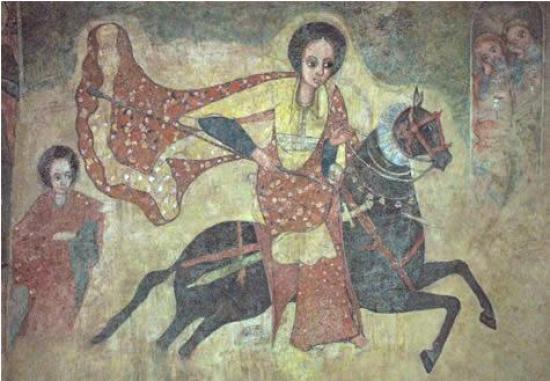 Царица Савская. Эфиопская фреска