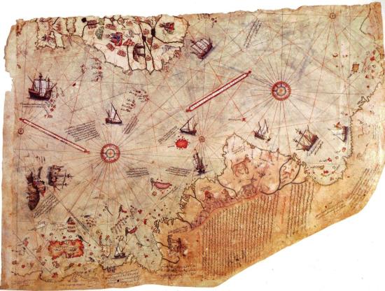 Карта Пири Рейса 1513 года.