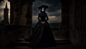 Загадочная легенда "Дама в черном": история призрака в замке Баранова
