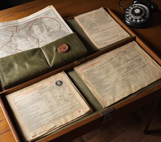 Секретные военные документы 1980-х в представлении художника.