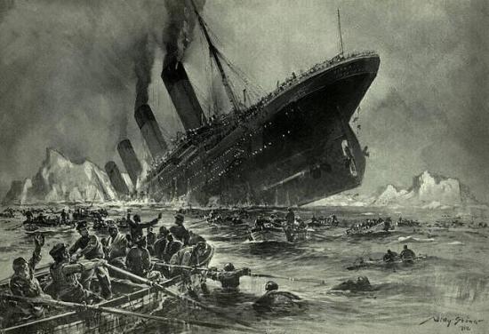 «Гибель „Титаника“» (1912).