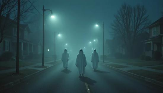 Три фигуры на улице Удена.