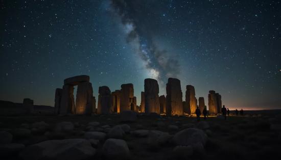Ночной мегалитический комплекс.