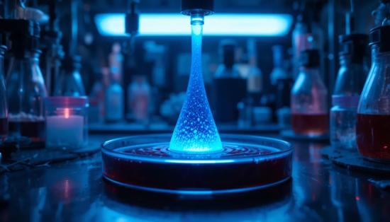 Светящаяся капля крови