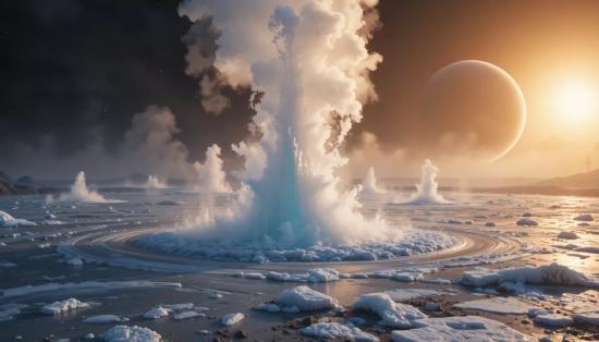 Гейзеры Энцелада.