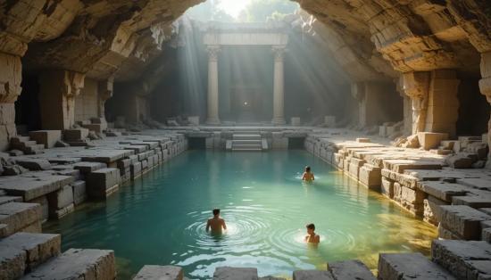 Священный бассейн у храма Аполлона.