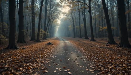 Лесная тропа в ноябре