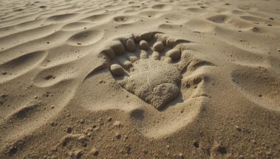 След дракона в пустыне.