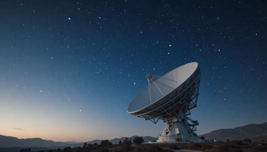 Радиотелескоп, ищущий сигналы.