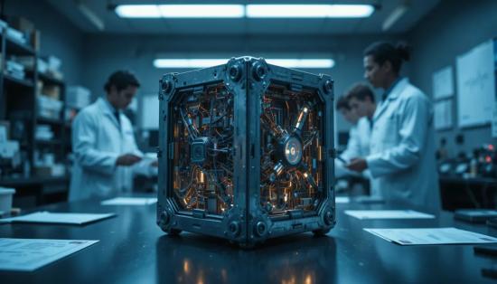 Неизвестный артефакт в лаборатории.