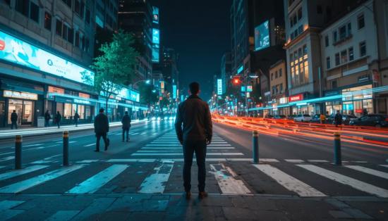 Пешеход, застрявший во времени.