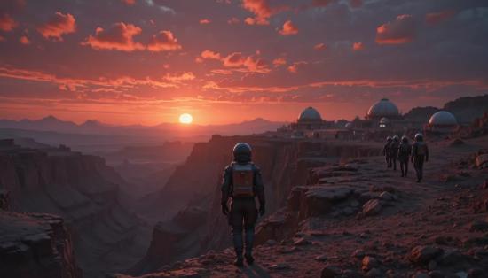 Прогулка у каньона Марса