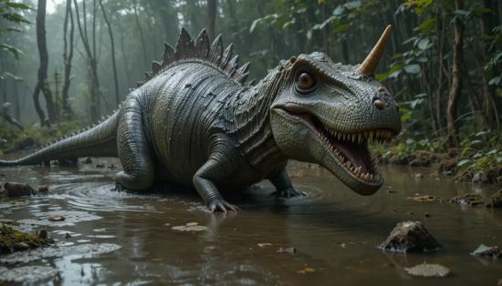 Цератозавр — возможный прообраз Эмела-Нтука.