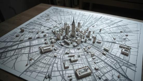 Совпадающие карты города.