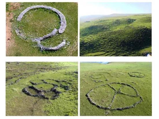 Гигантские геоглифы, открытые с высоты в амазонской сельве.
