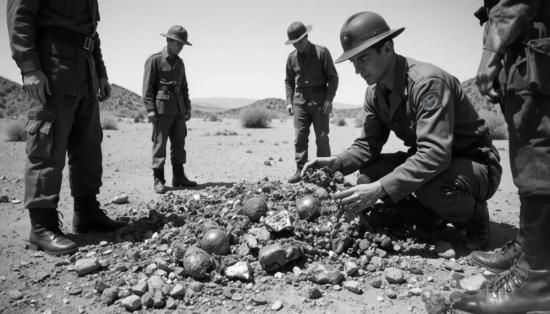 Закрытая операция на месте крушения в Нью-Мексико.