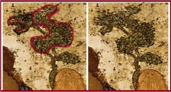 Фрагмент иконы Рублёва. Рис. № 5.