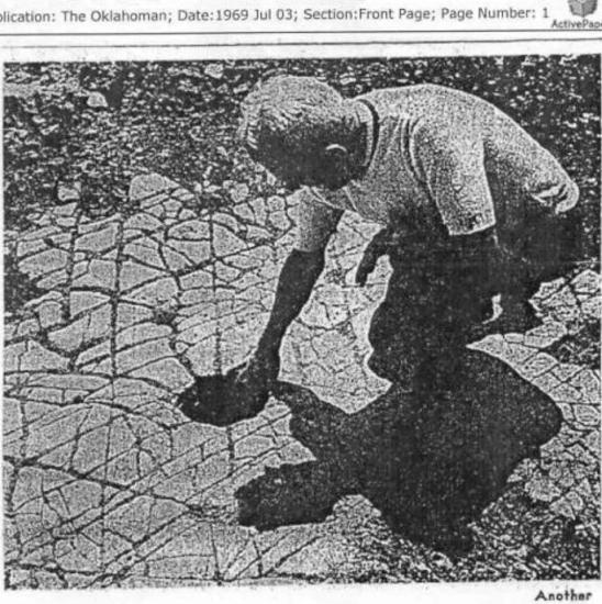 Тайна, обнаженная бульдозером: общий вид раскопок мозаики в 1969 году.