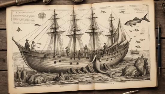 Старинный корабельный журнал