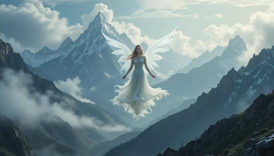 Сильфида среди горных вершин