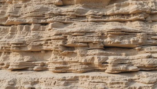 Слоистые скальные породы с древними рябями