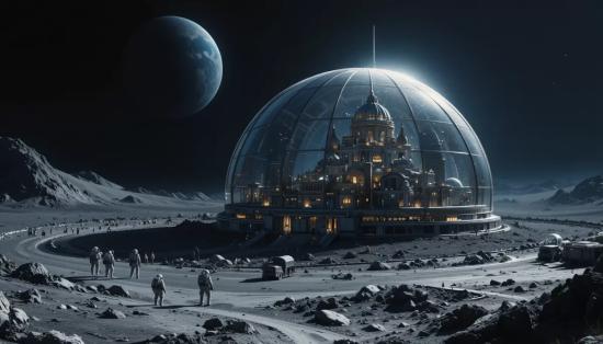 Лунный город на обратной стороне Луны