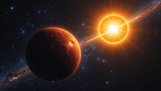 Коричневый карлик рядом с солнцеподобной звездой