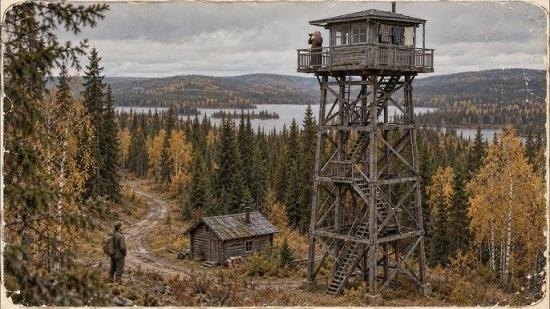 Сибирская тайга близ Чертова кладбища