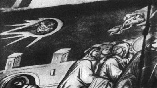 Фреска дечанского монастыря (левая де...